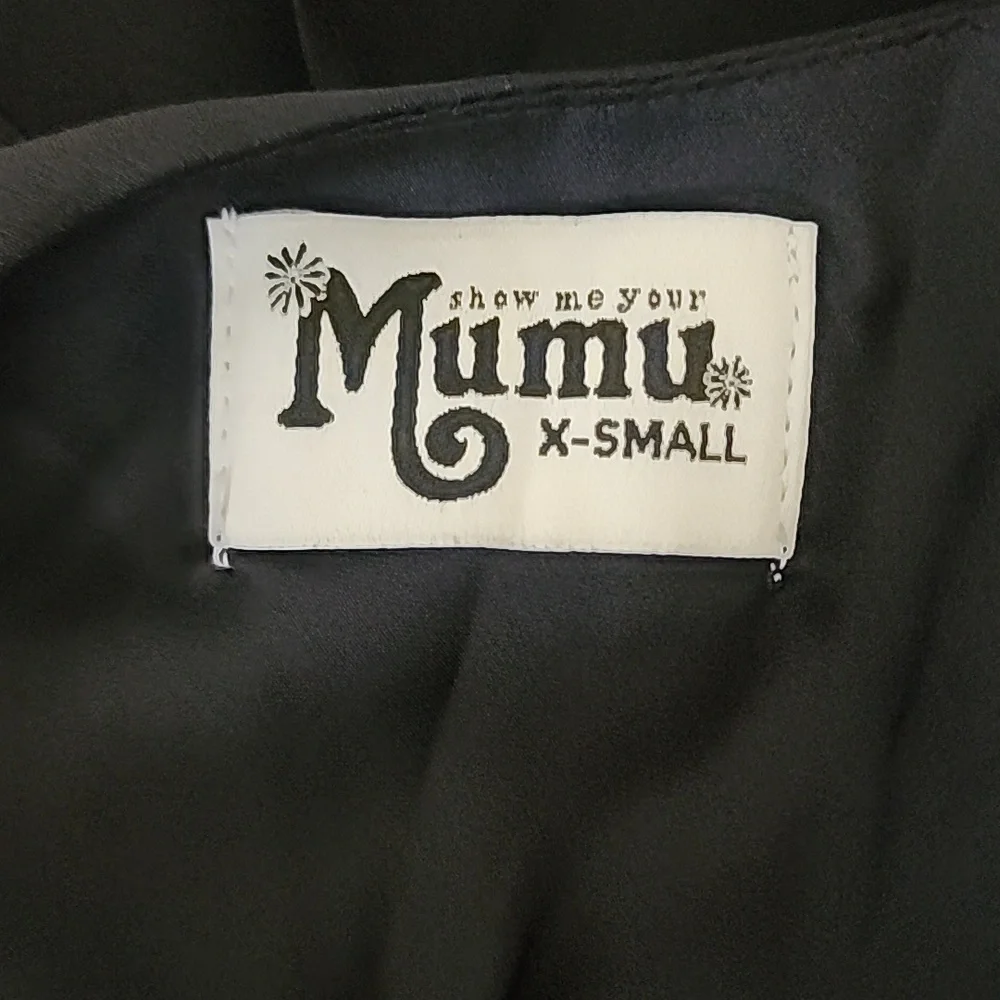 Show Me Your MuMu Black Spaghetti Strap Backless Gown - Picture 11 of 11